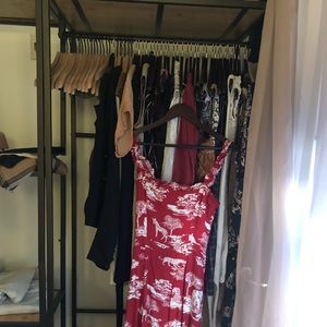 Reformation printed red sundress size 4